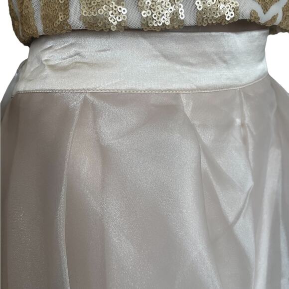NWT Social Code tulip gold sequin 2piece skirt and top size 13 - Picture 4 of 15